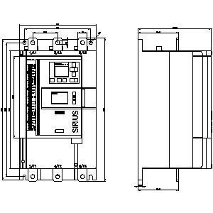 Siemens 3RW5547-6HA14 SIRIUS Soft Starter Größe 4 Schrauben Endgeräte zum Schutz des Motors
