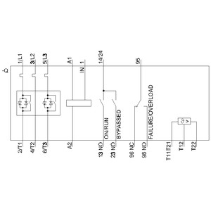 Siemens 3RW4047-1TB04 55kw 3RW40 Weichstarter mit Bypass und Thermistor-Motor-Schutz Größe S3