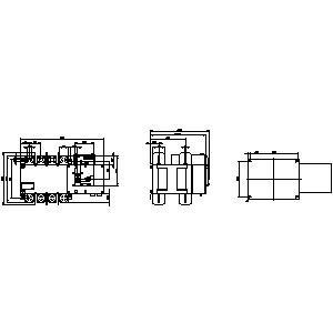 Siemens 3KC8452-0GA22-0GA3 3KC ATSE 4-polige RTSE/ATSE 1250A Übertragungsschalteinrichtung