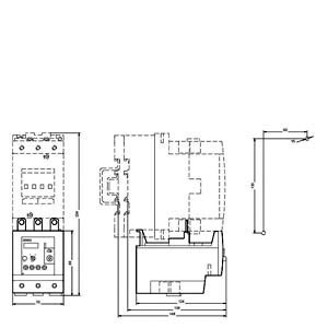 Siemens 3RU5146-4HB0 Überlastrelais 80 100 A Größe S3 Klasse 10 Versiegeltes Spannungsrelais