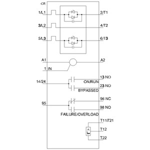 Siemens 3RW4027-2TB04 3RW40 Soft Starter Größe S0 mit federbeladenen Endgeräten und Umgehung