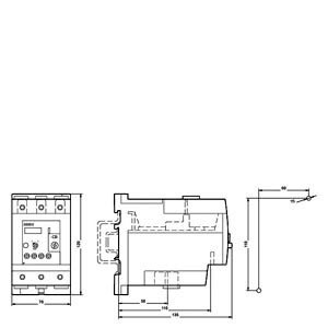 Siemens 3RU5146-4KB1 Überlastrelais 80 100 A Größe S3 Kontaktlast zum Schutz des Motors