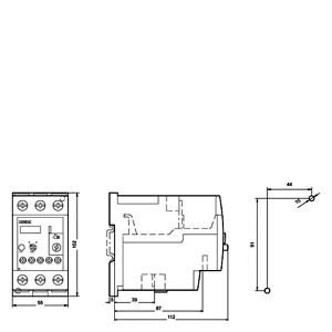 Siemens 3RU5136-4GB1 Überlastrelais 40...50 A Größe S2 Klasse 10 Versiegelt für Spannungsrelais