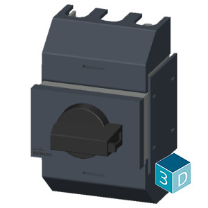 Siemens 3KD0232-2KG20-3 Schaltschalter mit Frontbetrieb 3 Pole Ti-Grau