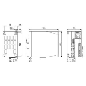 SINAMICS V90 Umrichter LI 200 V PROFINET FSD 1,0 kW Frequenzumrichter 6SL3210-5FB11-5UF0