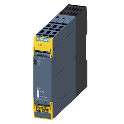 Siemens 3SK1111-2AW20 Sicherheitsrelais 3SK1 mit Relais-Ausgängen und federbeladenem Terminal