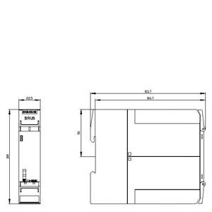 Siemens 3SK1111-2AW20 Sicherheitsrelais 3SK1 mit Relais-Ausgängen und federbeladenem Terminal