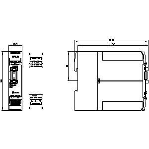 Kompakter 3SK2 3SK2112-1AA10 SIRIUS Sicherheitsrelais Basisgerät 22,5 mm Breitenschraubterminal