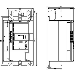 Siemens 3RW5144-1XC14 SIRIUS Soft Starter Größe 4 Analog-Ausgabe Schraub-Typ Endgeräte