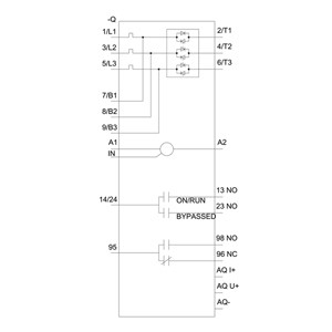 Siemens 3RW5144-1XC14 SIRIUS Soft Starter Größe 4 Analog-Ausgabe Schraub-Typ Endgeräte
