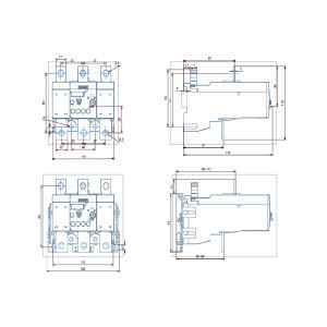 110.50 x 125.00 x 171.50MM 3RU5156-3LB2 Wärmeüberlastrelais für Einzelmontage