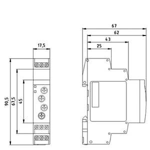 Schutzzentrale 7PV1518-1AW30 Zeitrelais Zeitrelais Industrierelais 82.00 x 93.00 x 22.00MM