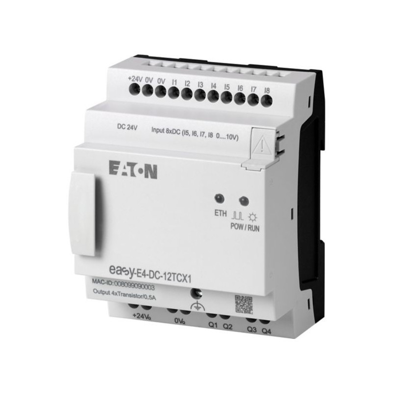 EASY-E4-DC-12TCX1 CPU 8DI 4AI 4DO 24V Gleichspannung Ethernet-Schnittstelle Miniaturentwurf
