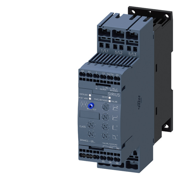 3RW40 Soft Starter Größe S0 für Industrieanlagen mit Bypass- und Federterminals