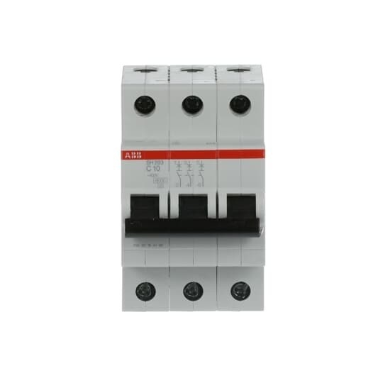 MCB SH203-C10 Miniatur-Schaltkreislaufbrecher Zahl des Pols 3 Nennfrequenz Hz 50 C 10 A