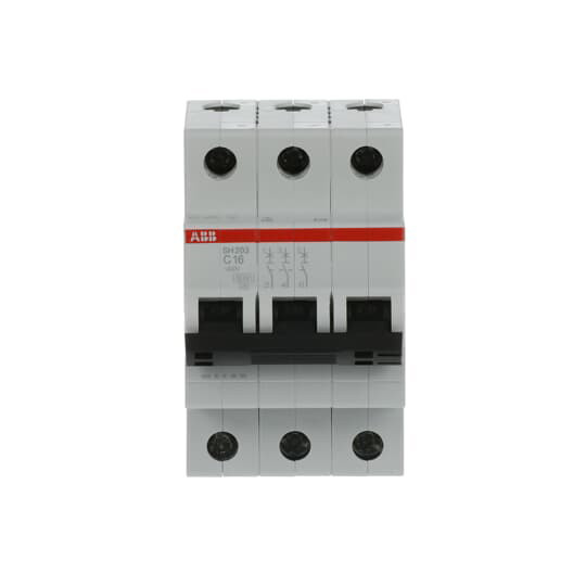 MCB SH203-C16 Miniatur-Schaltungsschalter Zahl des Pols 3 16 A Nennfrequenz Hz 50
