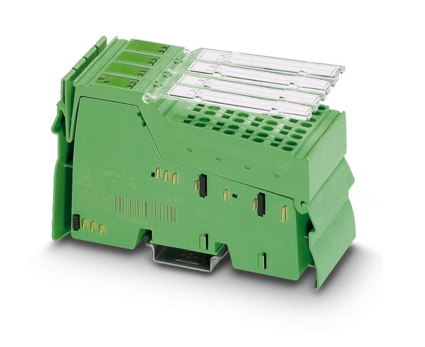 Optimale Leistung IB IL TEMP 4/8 RTD/EF-PAC mit Sicherheitsauslösung und Kupplungsrelais