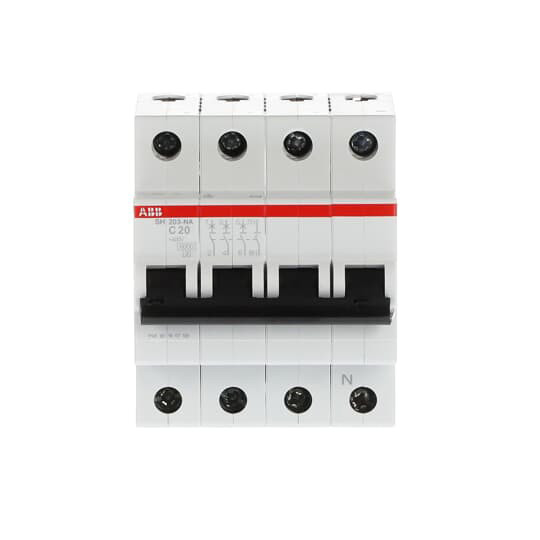 3 NP C 20A Brechkapazität MCB SH203-C20NA Miniaturschalter für Industrie