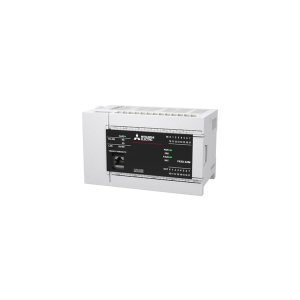 FX5U CPU DC 16 Eingänge 16 Transistorausgänge 3xAnalog Eth RS-485 Spülbecken Mitsubishi PLC
