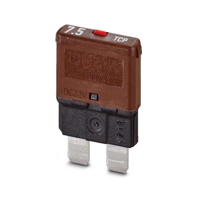 2 Pole 32V Nennspannung 0700007 Thermalmagnetische Vorrichtung Schaltkreisbrecher 7.5/DC32V