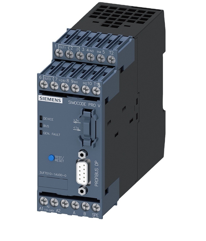 SIMOCODE pro V PROFIBUS-DP-Anschluss 12 MBit/s RS485 4E/3A 3UF7010-1AU00-0