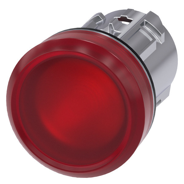 PLC 3SU1051-6AA20-0AA0 Metall glänzende glatte Linse Rot SIRIUS ACT Pilotlicht für die Steuerung