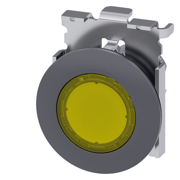 PLC 3SU1061-0JB30-0AA0 Metallmatte Beleuchtete Flachknopf und Bezel für die Vertiefung