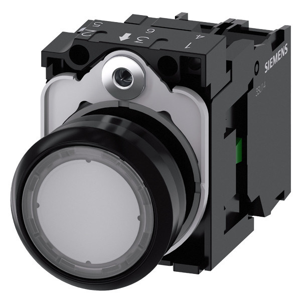 3SU1102-0AB70-1BA0 SIRIUS ACT Komplett-Einheit-Druckknopf für platte Lichtknopf aus Kunststoff