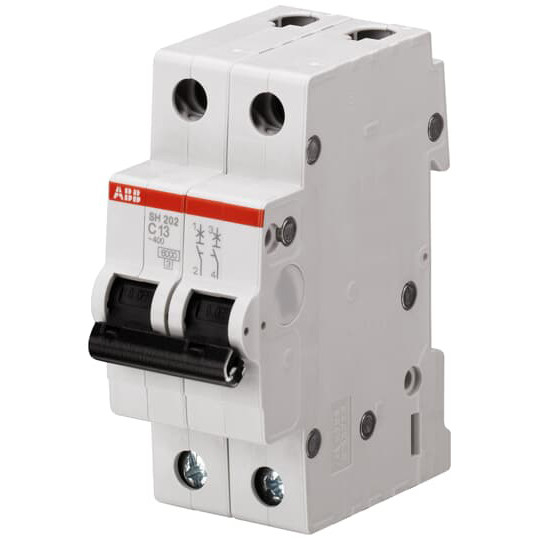 MCB SH202-C2 Miniaturschalter 2P C 4 A Nennspannung 220 Nennfrequenz 50 Hz
