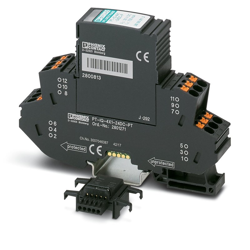 24 V Gleichspannung 4 Pole PT Überspannungsschutz PT-IQ-4X1-24DC-PT für PT-Systeme