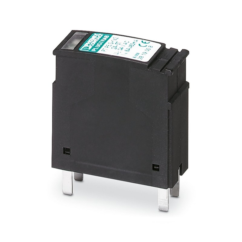 2819008 PT PE/S 1X2-24-ST Überspannungsschutzstecker mit 2 Polen und Nennspannung 24 V AC