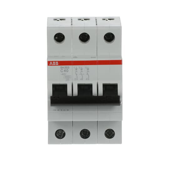 3P-Miniatur-Schaltungsschalter SH203-C40 Nennfrequenz Hz 50 Nennspannung 220 40 A