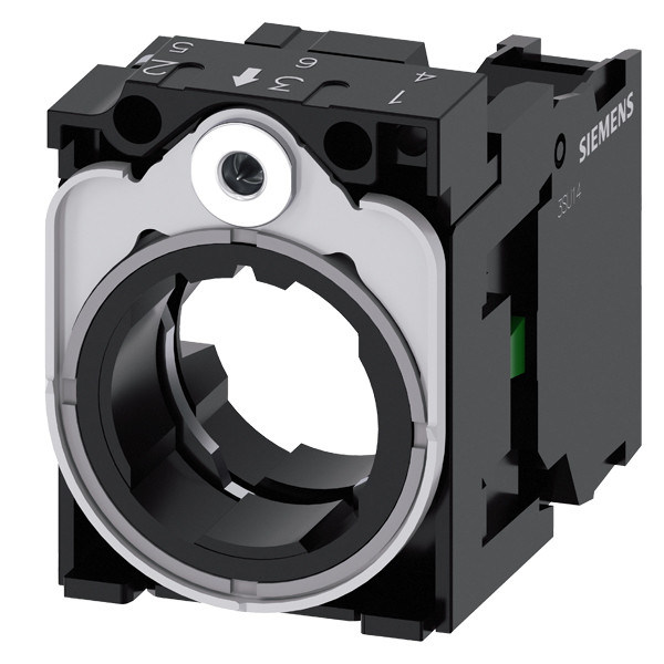 Ein universeller Kunststoff-Metallhalter für das SIRIUS ACT-Modul 3SU1550-1AA10-1BA0 Schraubterminal