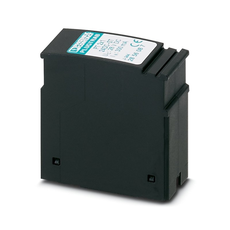 24V Gleichstrom-Nennwert 2-Pole-Überspannungsschutz PT 2X1-24DC-ST Stecker für elektronische Geräte