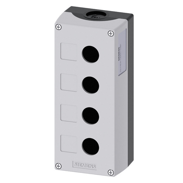 4 Befehlspunkte SIRIUS ACT Gehäuse für Oberflächen-PLC 3SU1804-0AA00-0AB1 aus Kunststoff