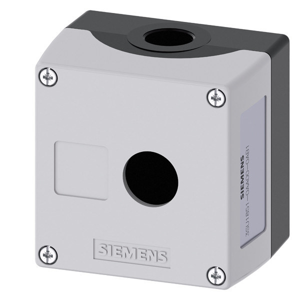 PLC 3SU1851-0AA00-0AB1 Dauerhaftes Metallgehäuse für 22 mm Runde Befehlseinrichtungen Oberfläche Grau