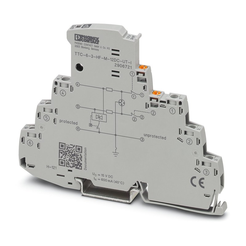 12 V Gleichspannung TTC-6-3-HF-M-UT-I Überspannungsschutz 2 Pole Langzeitschutz