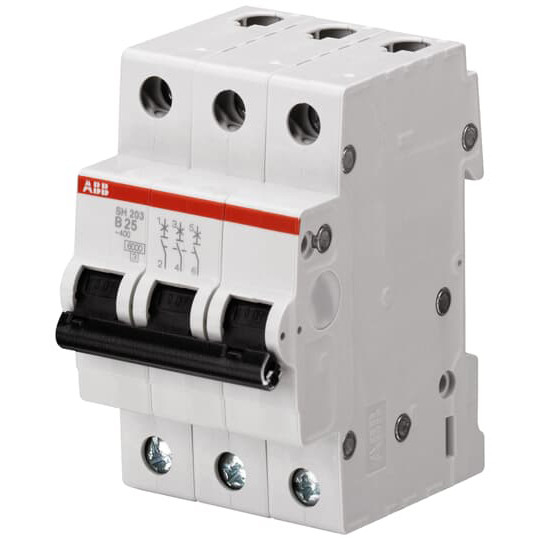 MCB SH203-B63 Miniatur-Schaltkreisbrecher Nummer des Pols 3 B 63A Nennfrequenz 50 Hz
