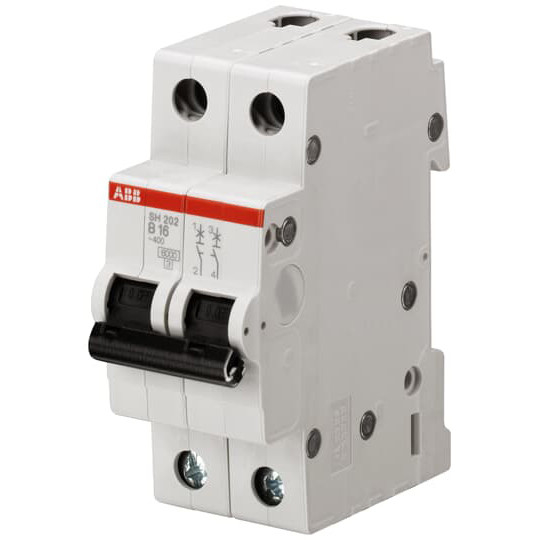 SH202-B16 Miniatur-Schaltungsschalter 2P B 16 A 50 Hz Frequenz für und Leistung