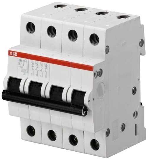 MCB SH204-B13 Miniaturschalter 4P Nennstrom 13A Nennfrequenz 50 Hz