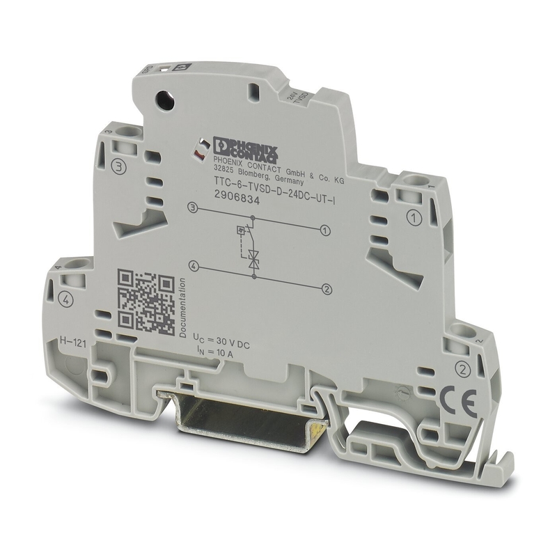TTC-6-TVSD-D-24DC-UT-I Überspannungsschutz von Phoenix Contact 2 Pole Nennspannung 24 V Gleichstrom