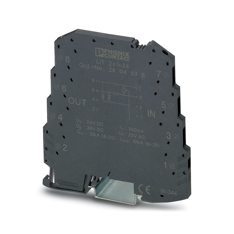 Nummer des Pols 2 2804649 LIT LIT 4X1-24 Phoenix Kontaktüberspannungsschutz für 24 V Gleichstrom