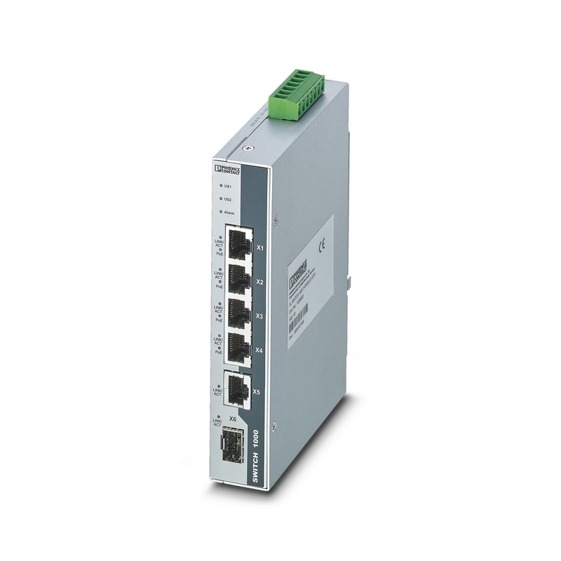 EtherNet/IP Industrial Ethernet Switch FL SWITCH 1001T-4POE-GT-SFP IP65 Schutzniveau