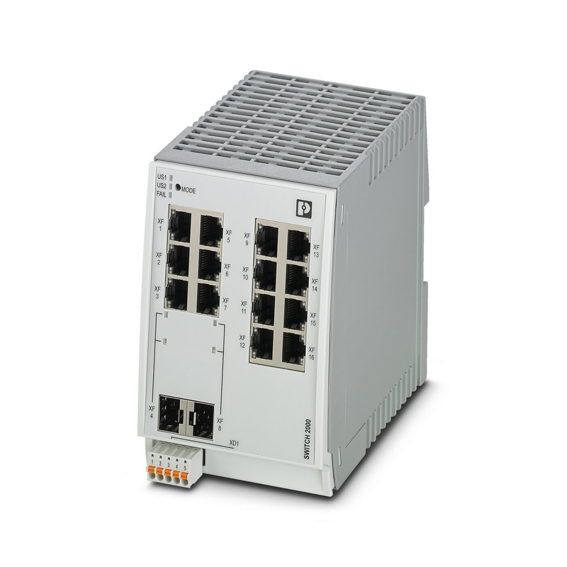 Industrieller Ethernet-Schalter FL SWITCH 2214-2SFX EtherNet/IP Netzwerk IP65 Schutzniveau