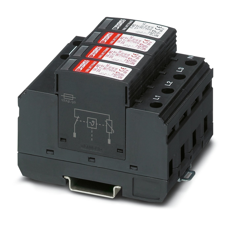 230V Wechselstrom 4-Polar Überspannungsschutz für VAL-MS 230IT/3 1-FM Industrial von Phoenix Contact