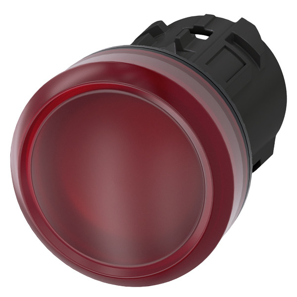 Siemens 3SU1001-6AA20-0AA0 SIRIUS ACT Pilotlicht in rotem Kunststoff mit glatter Linse