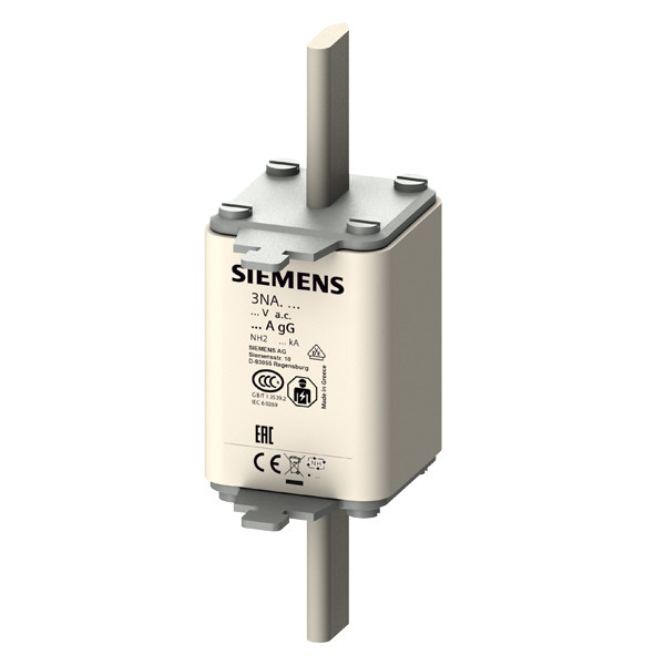 Siemens 3NA3240 LV HRC Sicherungsknoten GL/GG mit Frontanzeiger Größe 2 AC 500V/DC 440V